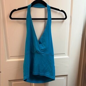 Pilcro Blue Halter Top